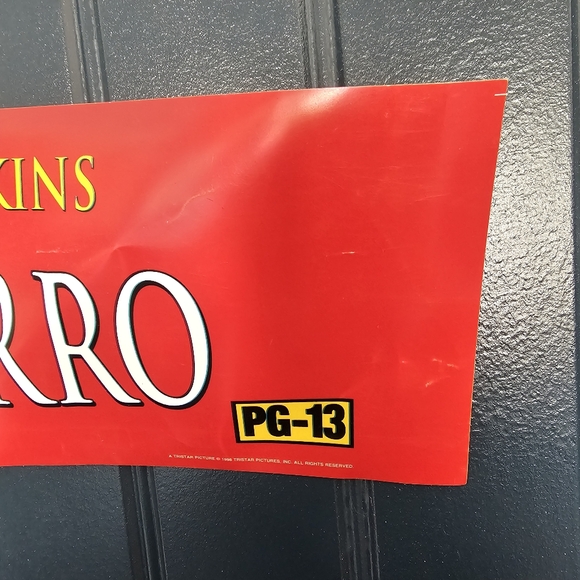 Movie Theater Light Box Display sign from "The Mask of Zorro" - 25" x 5.25" - Picture 2 of 5